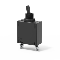 Typ 8330 von E-T-A: Ein- und zweipolige Schutzschalter mit magnetischer oder hydraulisch-magnetischer Auslösung.